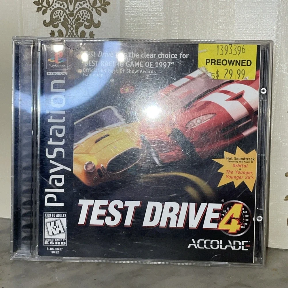 Test Drive 4 (Sony PlayStation 1, 1997) PERFECT Condition Auto Racing Game